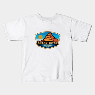 Grand Teton National Park Wyoming Tetons Kids T-Shirt